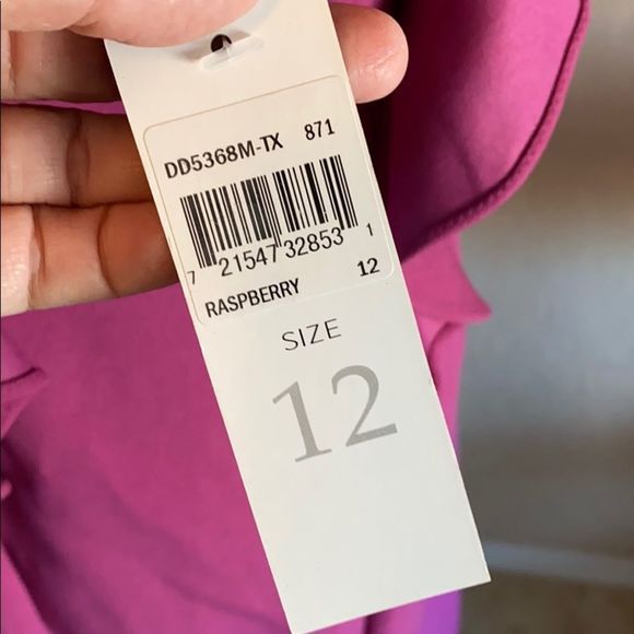 Donna Morgan Raspberry Size 12 Dress - Picture 5 of 7